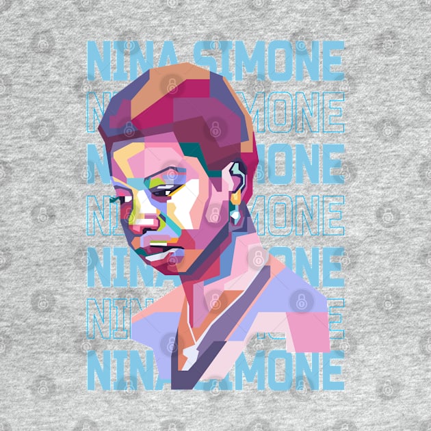 Abstract Nina Simone in WPAP by smd90